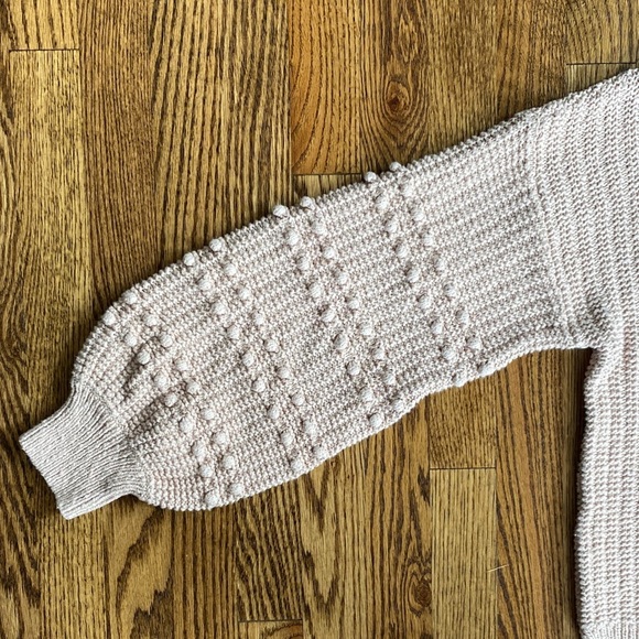 Light pink Madewell Bobble pullover sweater, size L. Excellent, barely worn cond - Picture 2 of 10